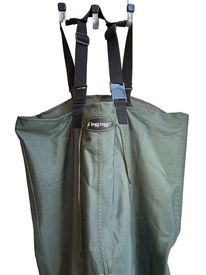 Frogg Toggs Cascades 2-ply Poly/Rubber Cleated Bootfoot Chest Wader Sz 13 EUC - Image 3 of 4