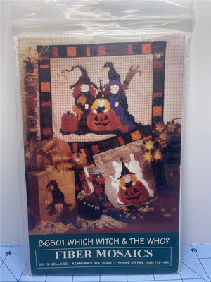 FIBER MOSAICS - Quilt Pattern #86501 - WHICH WITCH & THE WHO? 24'' x 28''