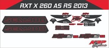 Sea Doo RXT X 260 AS RS 2013 Graphics / Decal / Sticker Kit RED CUSTOM