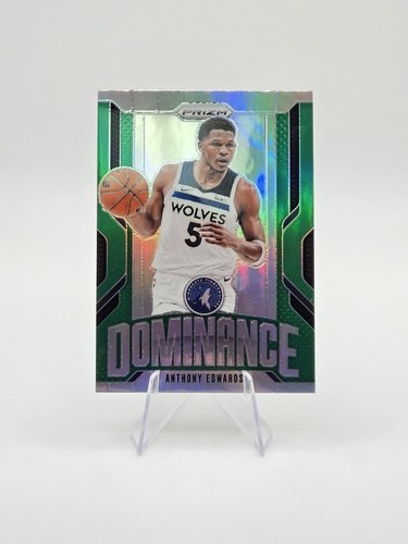 Anthony Edwards 2024-25 Panini Prizm Dominance Green SP #9