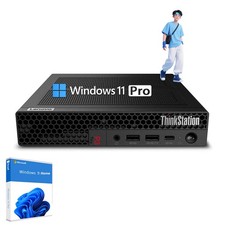   Lenovo ThinkStation P3 Tiny Desktop Intel i5 2.6GHz Keyboard Mouse Win 11 Pro