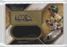 2017 Topps Triple Threads Unity Jumbo Relics 88/99 Khris Davis Auto 1ek2