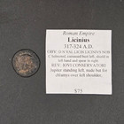 Roman Empire Licinius Bronze Follis 317-324 AD IOVI CONSERVATORI — photo 1