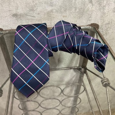 Harris & Howard Bespoke Tailors  7 Fold Long 61.5  silk tie men s  Hand made