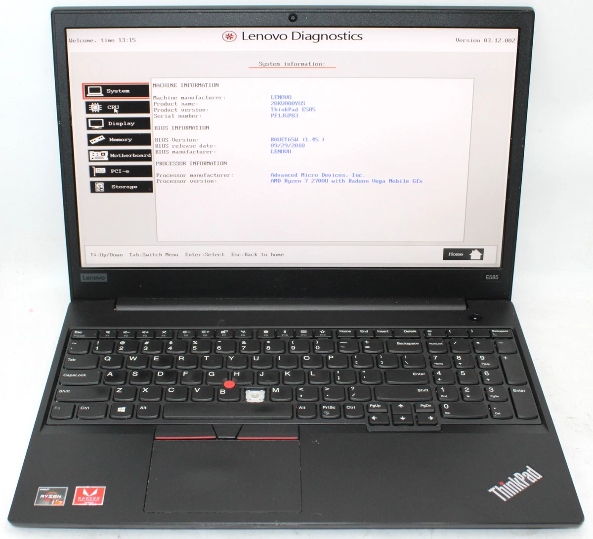 最終値下げ　Lenovo ThinkPad E585 ThinkPad E585 |15.6-inch SMB laptop with AMD Ryzen technology
