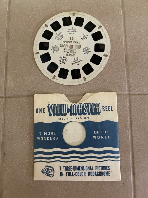 Vintage Viewmaster Sawyer's Reel #82 Niagara Falls in Winter, New York