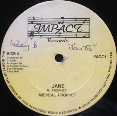 Michael Prophet - Jane  (12'', Single) (Near Mint (NM or M-)) - 2823867712