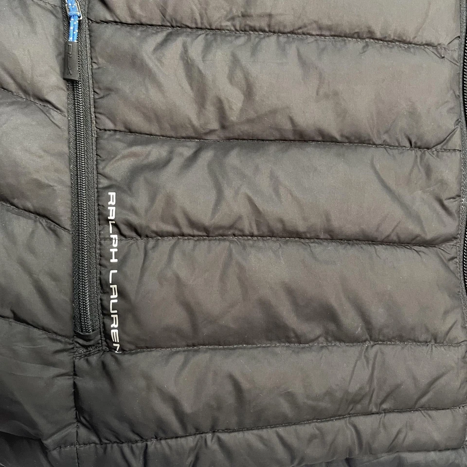 Ralph Lauren RLX Vest Mens XXL Black Down Puffer Quilted Zip Pockets Insulated - Image 4 of 4