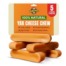 Large Yak Cheese Chew - 100 NATURAL  LONG LASTING Dog Chew  Treats 5 pcs 