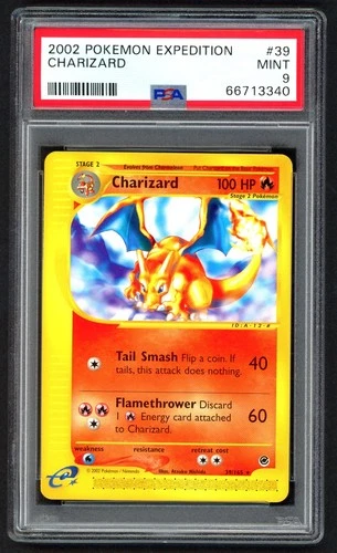Pokemon Cards - PSA 9 Charizard 39/165 - Expedition Base Set Non Holo - MINT