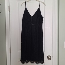 Astr the Label Womens Size L Large Black Spaghetti Strap Lace Sheath Dress NWOT