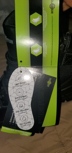 New Sz 7 Interceptor Women's Work Zippered 6" Soft Toe Tactical Boots Black - Picture 4 of 15