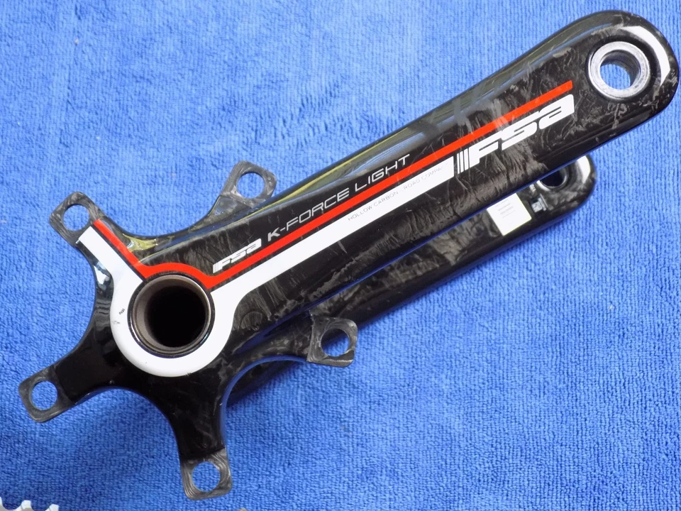 Brazos de manivela compactos de carbono ligero FSA K-FORCE CON ANILLO 110BCD 50T 172,5 MM MEGAEXO Foto 2 de 4