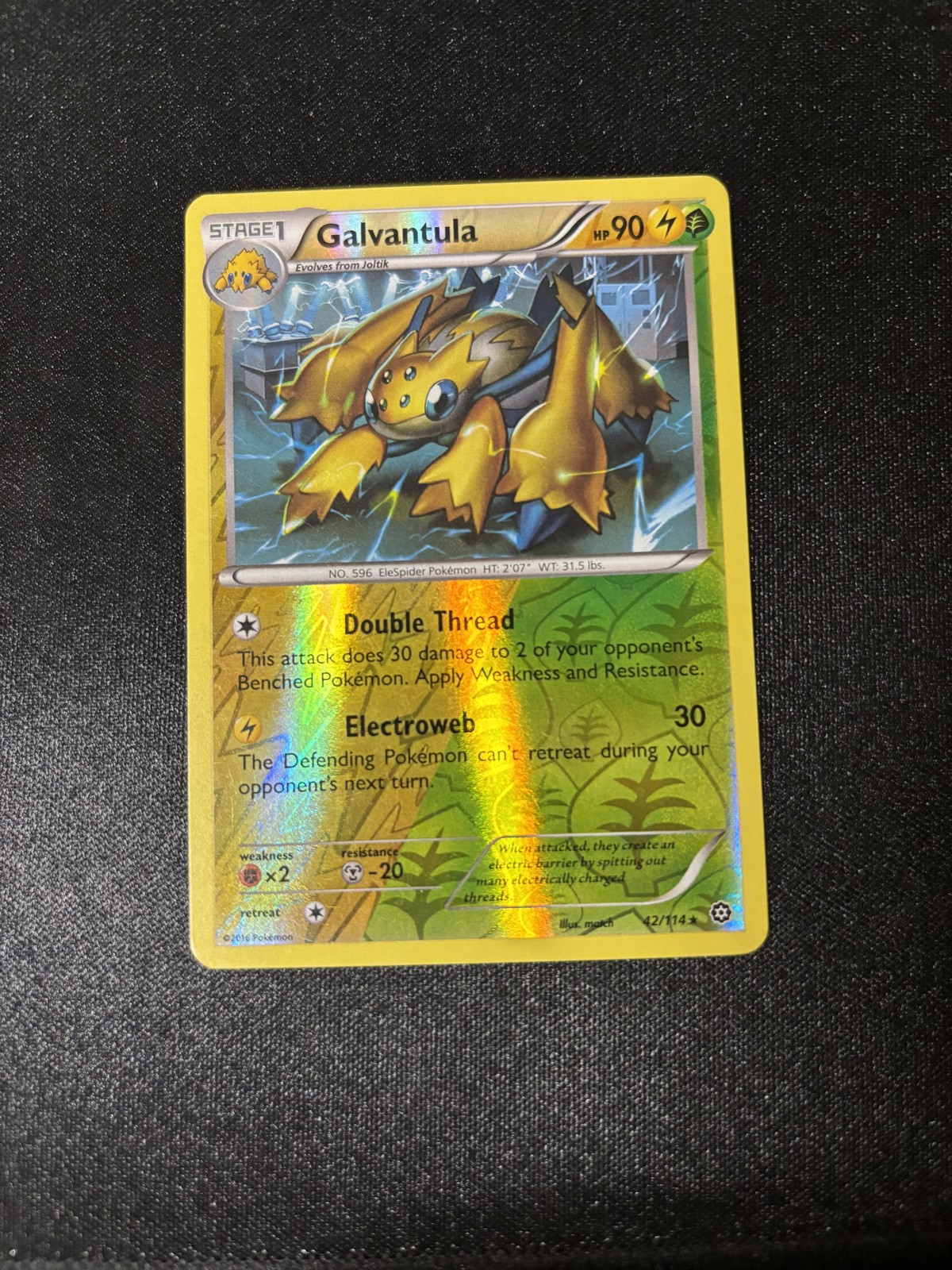 Galvantula Rare XY - Steam Siege 42/114 LP