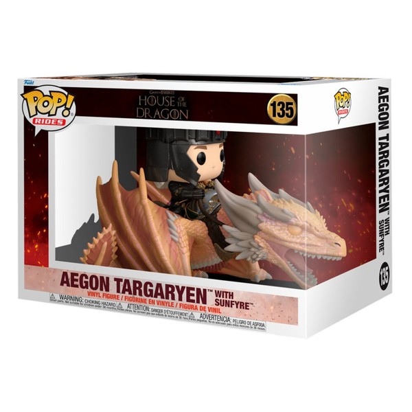 Rides House Of The Dragon Aegon Targaryen With Sunfyre #135 - Funko-image