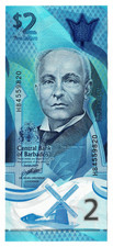 Barbados 2 Dollars 2024 P-NEW Morgan Lewis Windmill Colorful Polymer Banknote