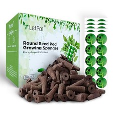 200 Pcs Pod Kits, Root Growth Sponges Pods, Starter Sponges Kit for Hydroponi... 0.28 per gallon