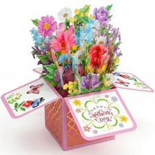 Pop Up Mothers Day Cards for Mom Happy Mothers Day Pop Up Card 3D PopUp Flowe...