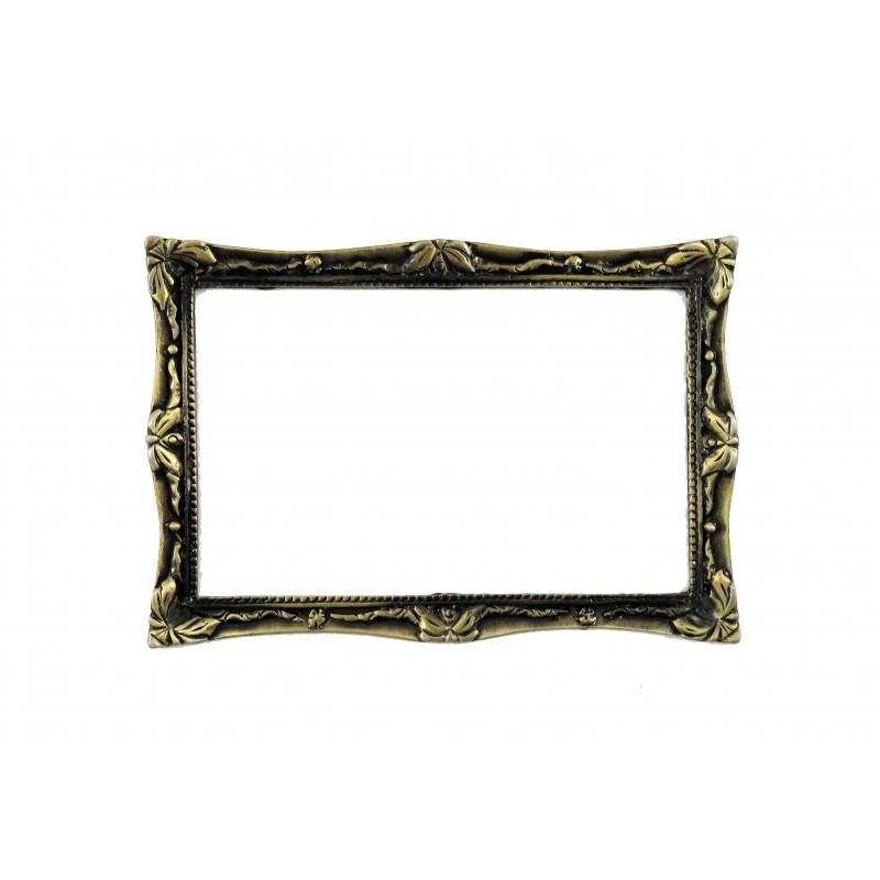 Melody Jane Dolls House Empty Antique Gold Picture Painting Frame Rectangular LG