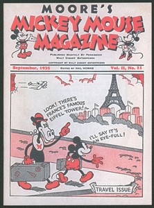Disney Sept 1935 Vol 2 No 11 Mickey Moores Mouse Magazine Facsimile Travel Issue
