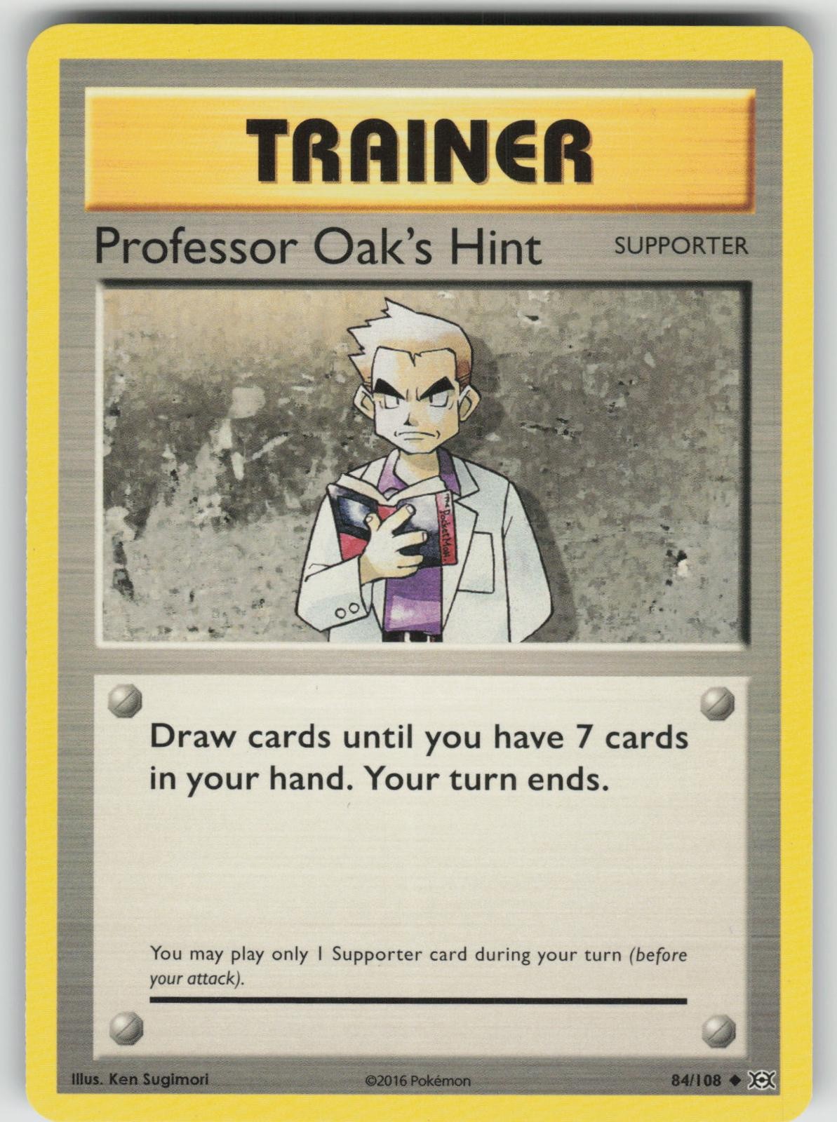 POKEMON PROFESSOR OAK'S HINT 84 UC EVOLUTIONS MP