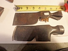 3V-vintage pair of hatchet.hammer heads- roofing- Plumb - W.H. SOWERS