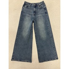 NWT Womens Wide Leg Denim Jeans Large