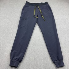 Figs Scrub Pants Women M Blue Zamora Jogger High Waisted Technical Collection