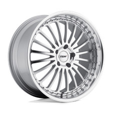 18x8 Tsw Silverstone Silver W Mirror Cut Face Lip Wheel 5x112 32mm