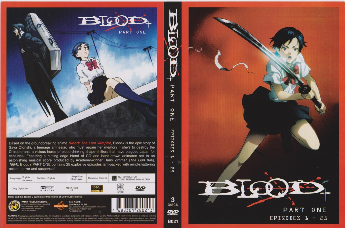 Blood+ Plus (TV) Season 1 + 2 Complete Anime Collection Series