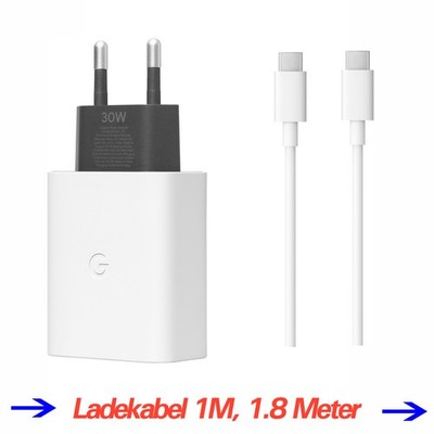 Original Google Pixel 9 9 Pro 9 Pro XL Fold Usb C Schnellladegerät 30W Ladekabel
