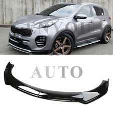 For Kia Sportage Front Bumper Lip Spoiler Lower Splitter Gloss Black Body Kit For Kia Sportage Front Bumper Lip Spoiler Lower Splitter Gloss Black Body Kit