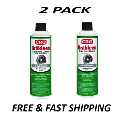 #ad 2 Pack CRC Brakleen Non Chlorinated Brake Cleaner 14 oz Automotive Parts Clean $10.64