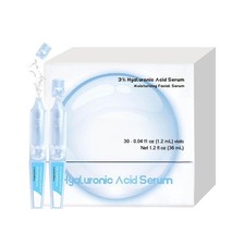 30PCS Ultra Hydrating Serum 3 - Hyaluronic Acid Smoother Face Serum Enriched...