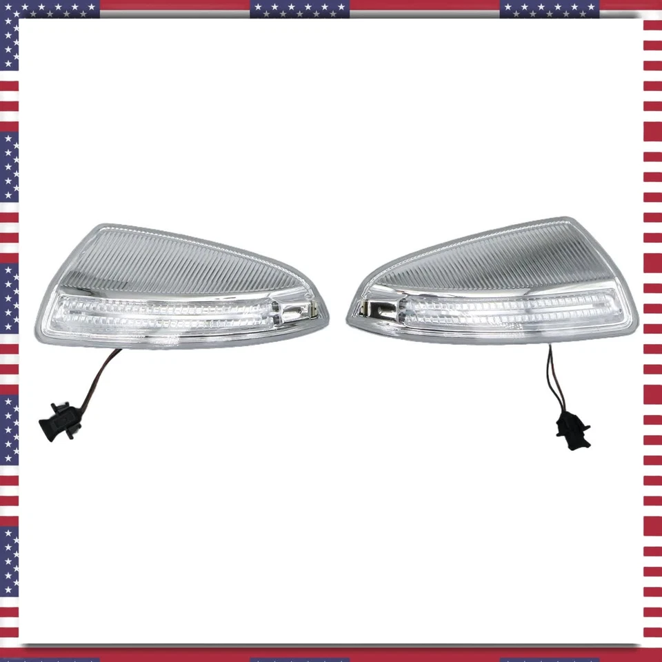 Luz de lámpara de señal de giro de espejo izquierda + derecha para Benz GL450 ML320 ML350 ML63 AMG Foto 4 de 4