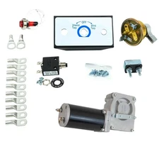 900W 90:1 Dump Truck Tarp Motor w/ Tarp Motor Rotary Switch Kit
