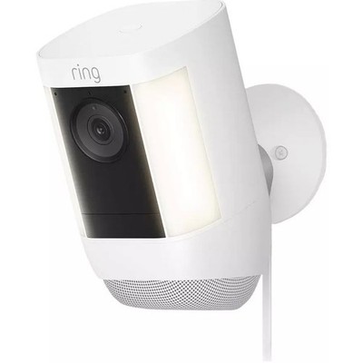 Ring Spotlight Cam Pro Plug In Überwachungskamera - LED Strahler - Weiß (NEU)