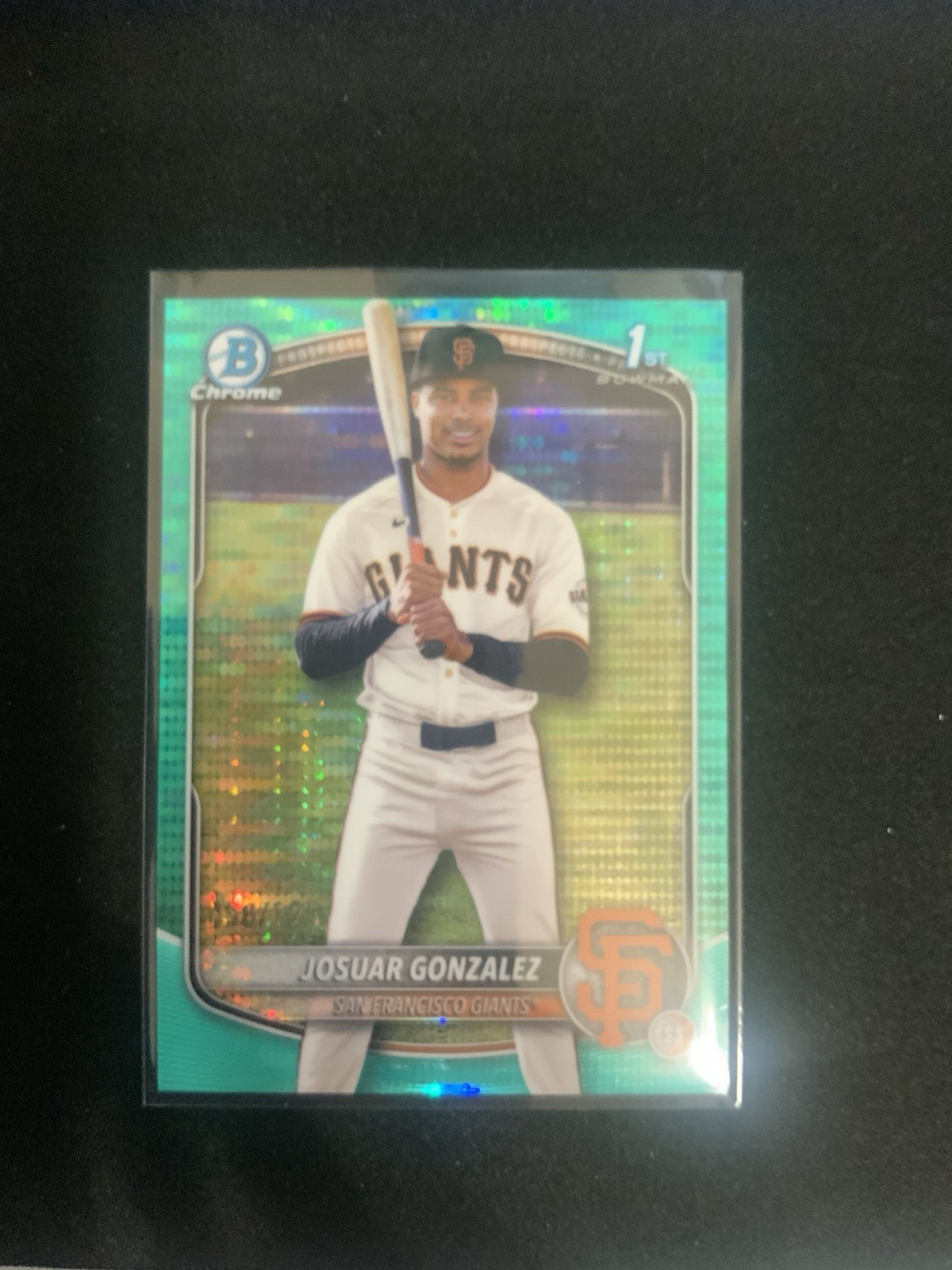 2025 Bowman Chrome #BCP-153 Josuar Gonzalez Aqua Pulsar #96/125🔥🔥🔥