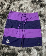QUICKSILVER BOARD SHORTS SIZE 36 VINTAGE NRL MELBOURNE STORM