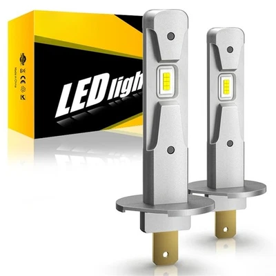 LED H1 200W 10000lm 6000K Mini Taille Plug And Play Ampoules Blanches - Photo 1/4