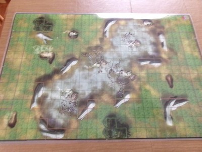 =HeroClix LAMINATED MAP Single-Sided Spaceship Crash Site O =1