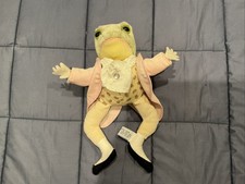 Jeremy Fisher Frog Beatrix Potter Plush Stuffed Animal Eden Frederick Warner RE