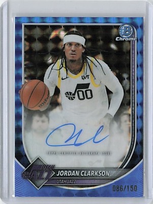 2025-26 Bowman Chrome Jordan Clarkson #BCA-JC Auto /150 Blue Geometric