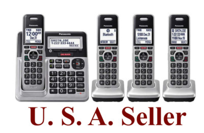 Panasonic KX-TG994 DECT 6.0 Bluetooth 4-Handset Phone Bundle SK