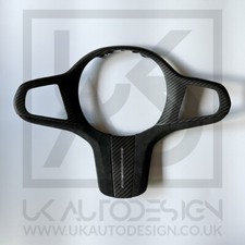 BMW X3/X4/X5/X6/X7 MP stile rivestimento volante opaco fibra di carbonio/alcantara