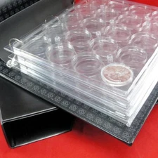 LH Coin Capsule Album w/Slip Case & 6 Encap Pages for OD up to 45mm, Model H