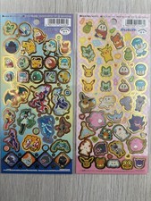 Pokemon Sticker Sheet From Japan New Japanese Daiso Set of 2