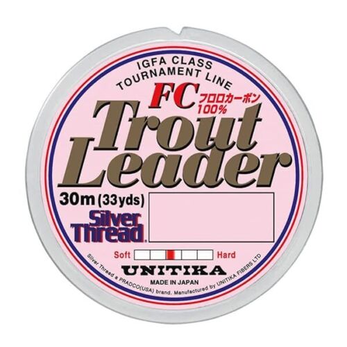 Unitika line silver red trout leader FC 30m 2.5LB Transparent FS FS - Bild 1 von 4