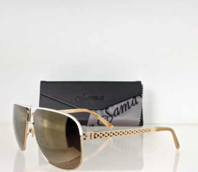 Brand New Authentic SAMA Sunglasses LIMITATION Gold/Pearl Titanium Frame