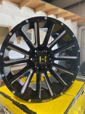 22x10 Hostile Typhoon BladeCut 6-135 -25 Offset  87 Hub Bore